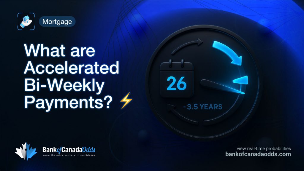 What are Accelerated Bi-Weekly Payments? Infographic with calendar and arrow icon